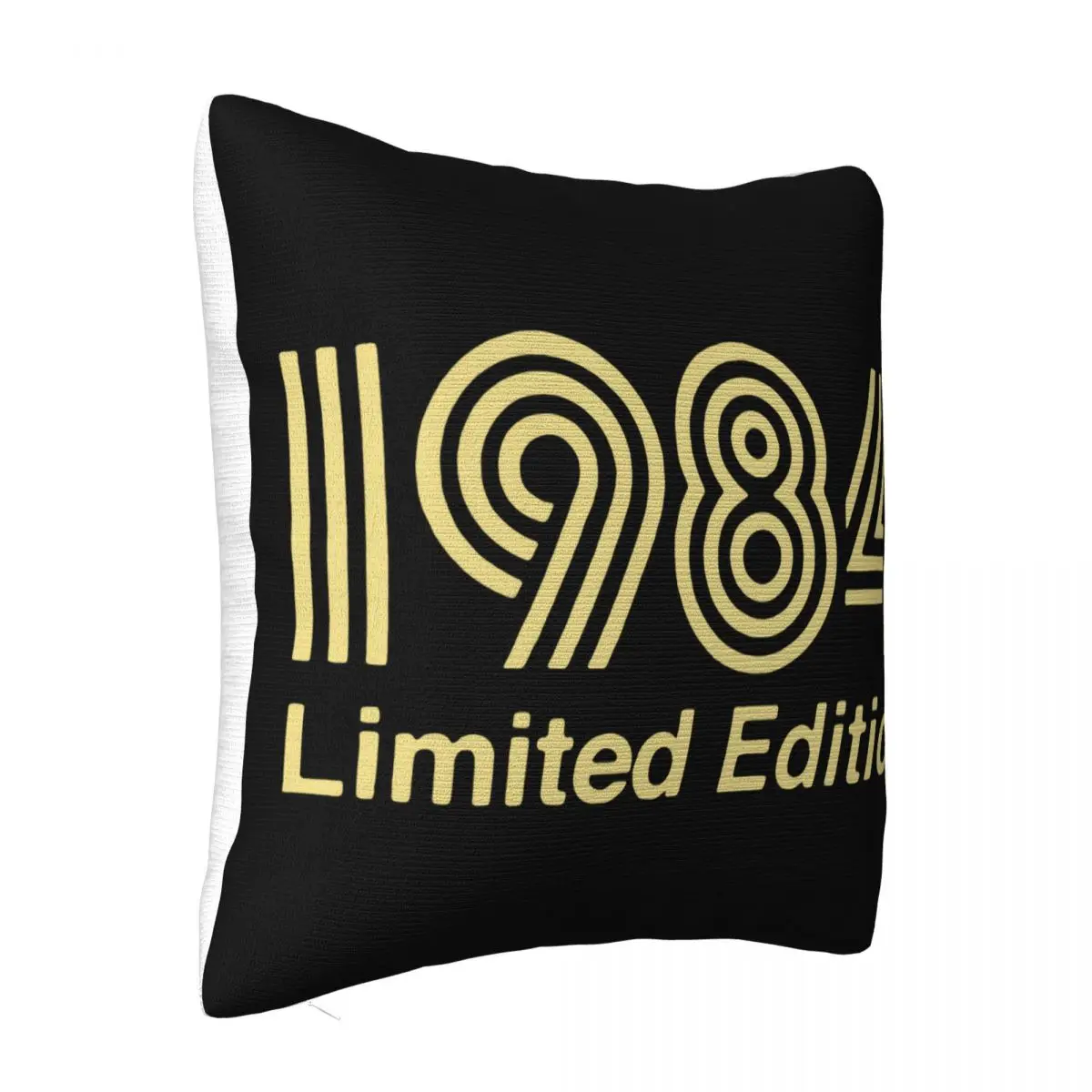 1984 Limited Edition Gold Design Mens Black Harajuku Hot New Design Funny Middle Aged On Sale Pillow Case