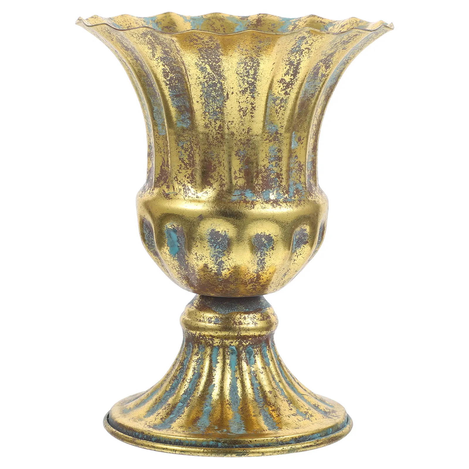 

Decorative Metal Vase Exquisite Appearance Widely Used in Home Easy to Place on Table Countertop Window Sill Metal Flower Vase