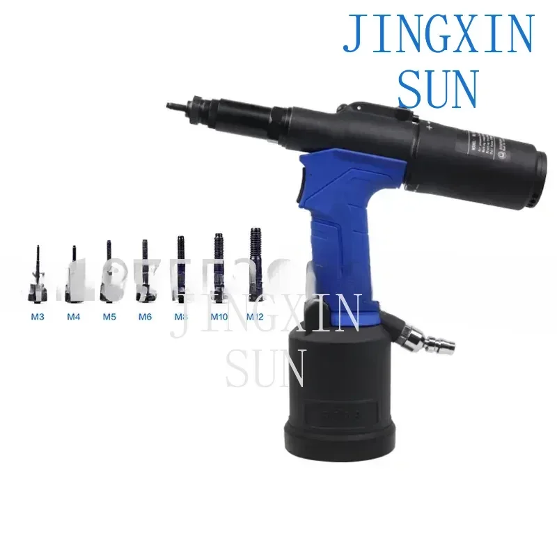 Light Weight OEM Customization Suitable for All Materials Rivet Nut Riveting Capacity M3-M12 Pneumatic Rivet Nut Tool