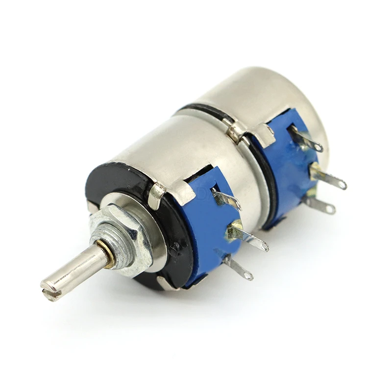 1Pcs WX14-12 3W Double Precision Single Coil Wound Potentiometer Resistance WX14-32 1K 2K2 4K7 10K