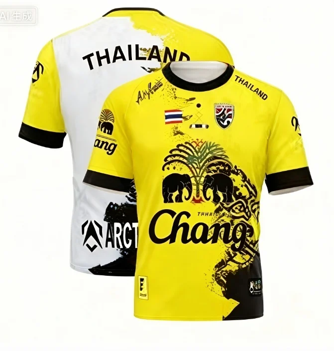 Thailand National Team Sports T-shirt Breathable Comfortable Fan Cheer Training Casual Short-sleeve Top