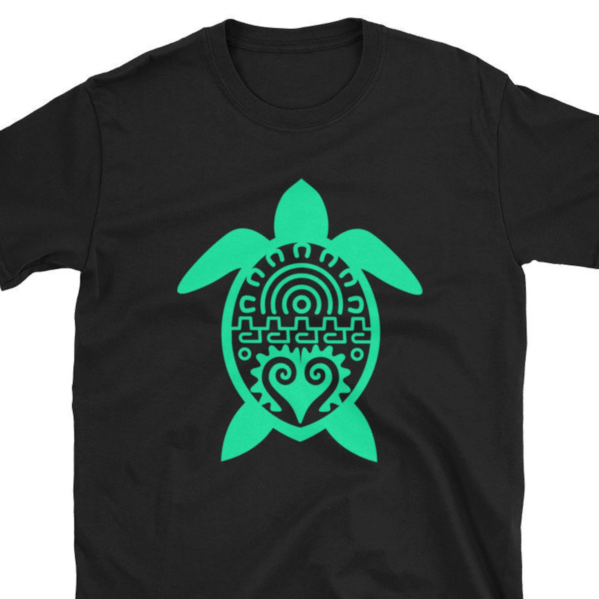 Tortoise Funny Cute Maya Mayan Aztec Mythical Mythology Mexican Central South American Trippy Psychedelic Shaman Gift T Shirt