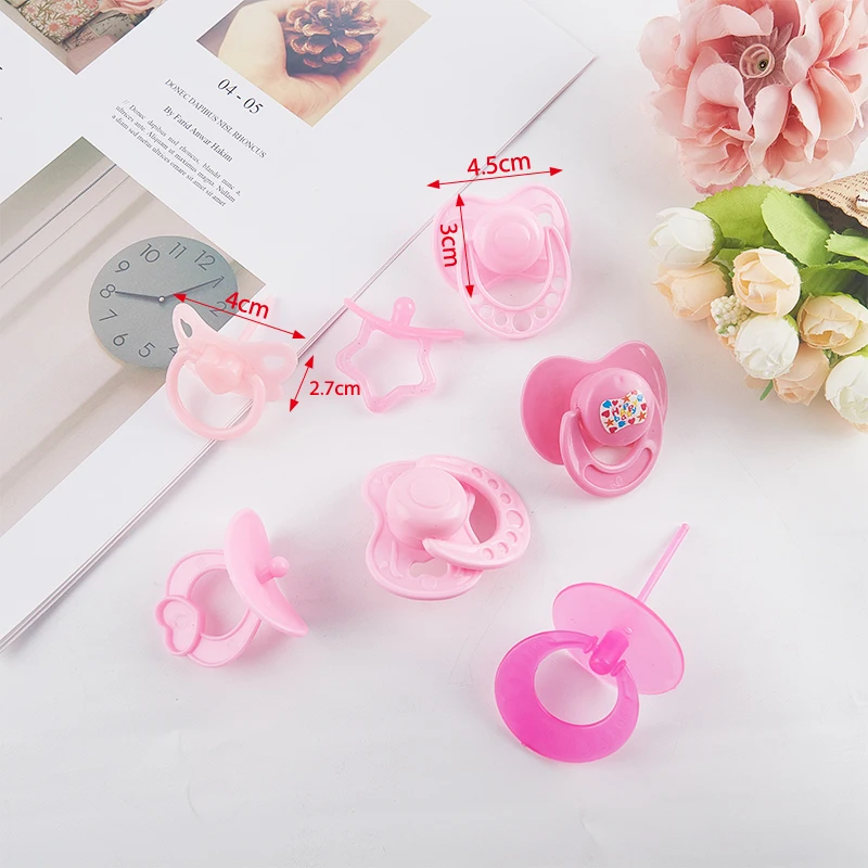 

2Pcs Lovely Doll Pacifier Doll Play House Supply Dollhouse Dummy Nipple Kids Toy