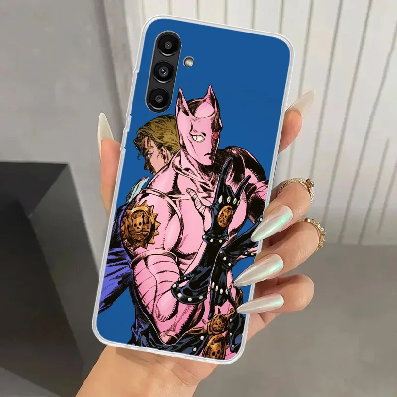 JoJo Adventure Killer Queen Phone Case for Samsung Galaxy A16 A26 A36 A56 A15 A25 A35 A55 A14 A24 A34 A54 A13 A23 A33 A53 A05S A