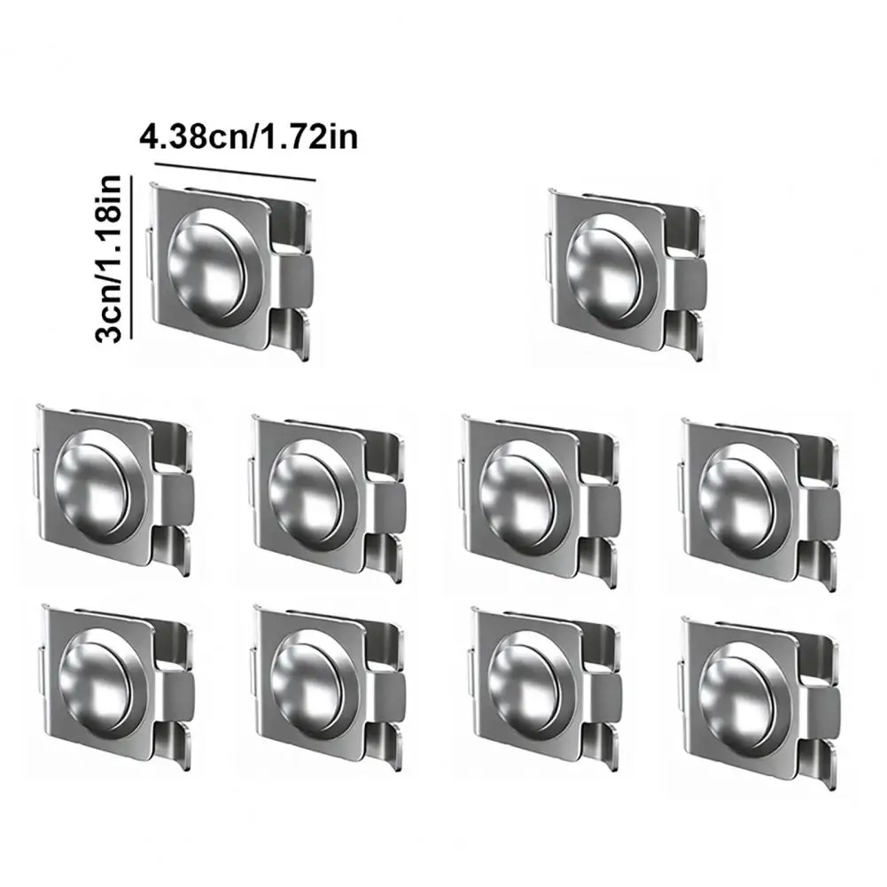10Pcs Durable Fence Connectors Stainless Steel Fence Wire Panel Connector Clamps for Fences Animal Enclosures