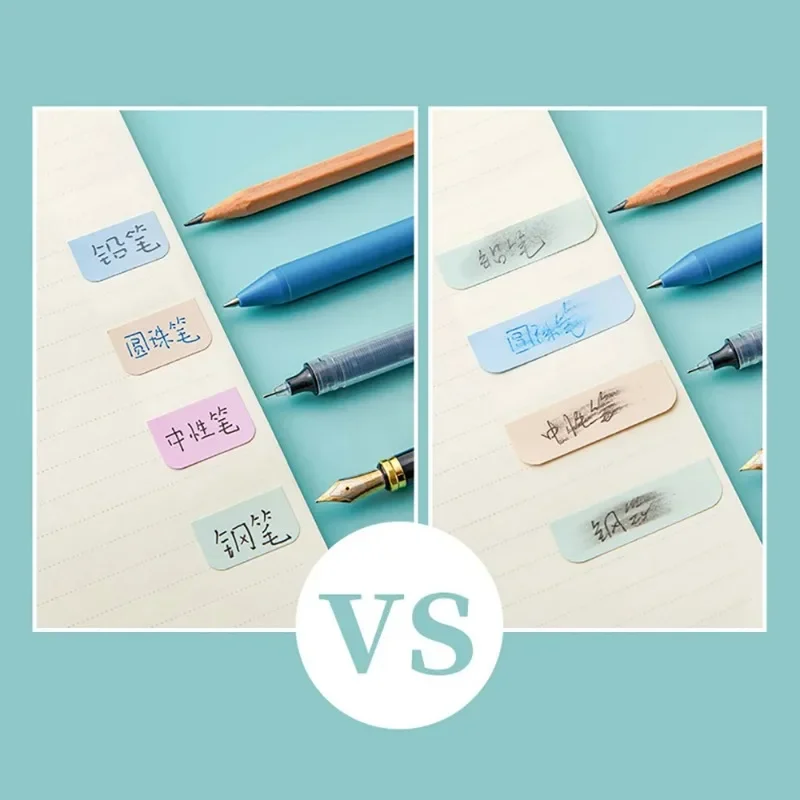 4sheets Label Paper Writable Index Stickers Cute PET Memo Pad Morandi Color Loose-leaf Classification Stickers Stationery Office