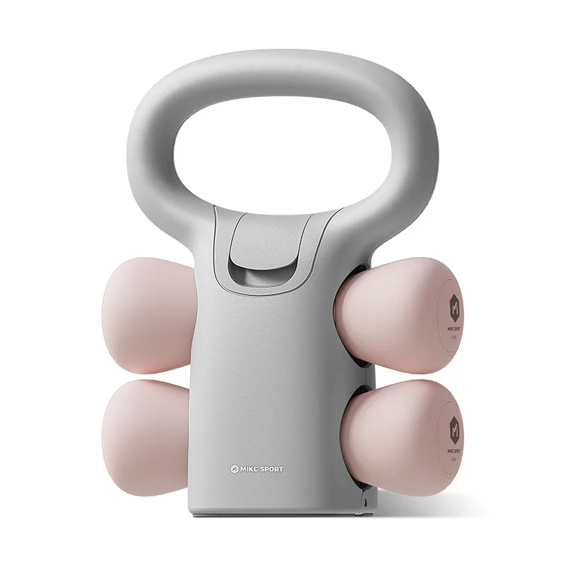 2-in-1 Dumbbell Kettlebell Set, Gym Fitness, Durable Non-Slip, Adjustable Removable, Free Weights, Full Body Workout Equipment