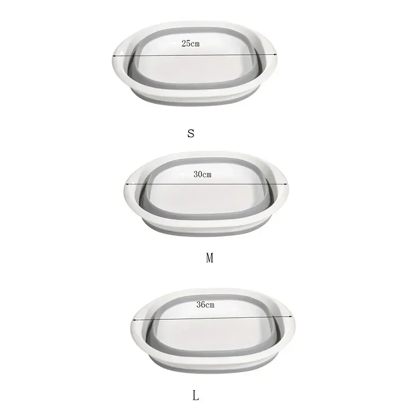 Plastic Folding Basins Portable Wash Basins Folding Laundry Tub Adult Baby Bath Basin Bathroom Kitchen Accessories Wash Basin image 2