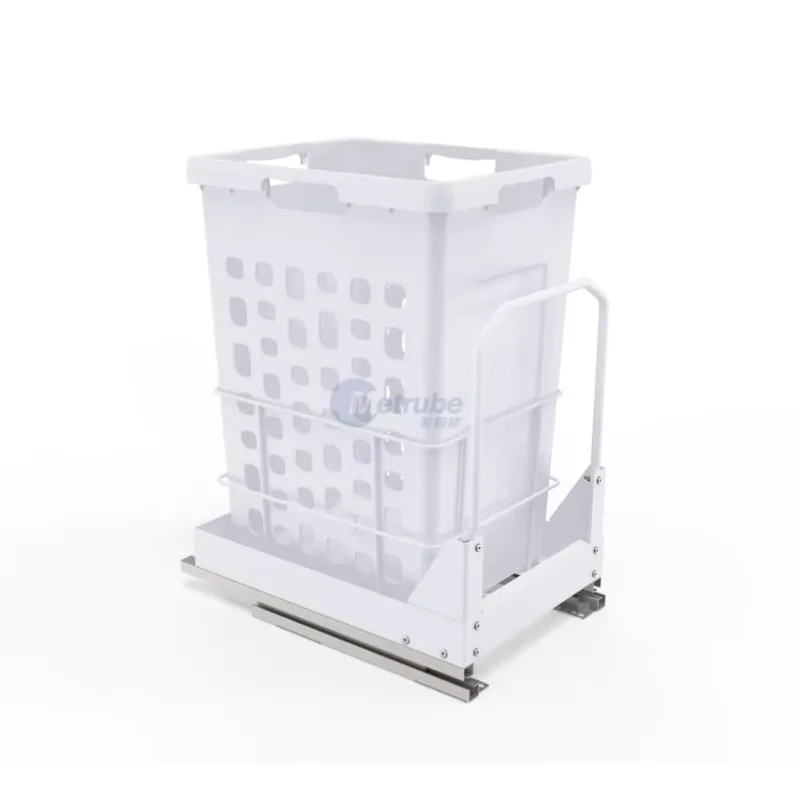 Plastic laundry basket pull up bucket clothes basket