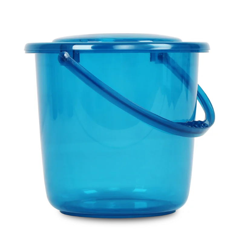 Plastic bucket with lid, size, transparent bucket, laundry bucket, portable car wash bucket, water storage circular bucket