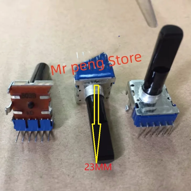 

3pcs for ALPS RK12L1230C2N Dual 6-pin potentiometer B50K axis length 23MM midpoint