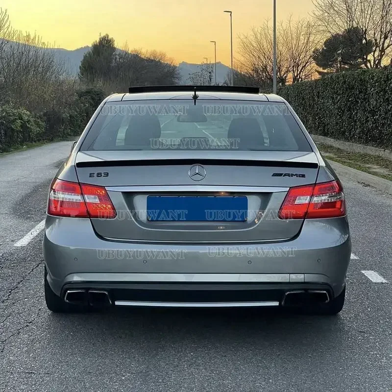 For Benz W212 2008-2013 Car Rear Trunk Wing ABS Material Refit Accessories Spoiler E Class view 3