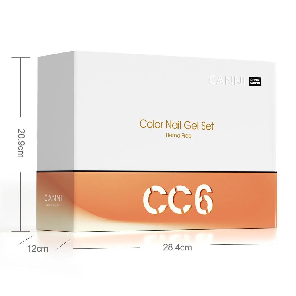 CANNI TPO/HEMA FREE Gel-Nagellack-Set, 24 Farben, 9 ml, nacktes Braun, BaseTop, UV-LED, Soak Off Gel-Nagelkunst-Set, Maniküre, DIY, Salon – Detail 2