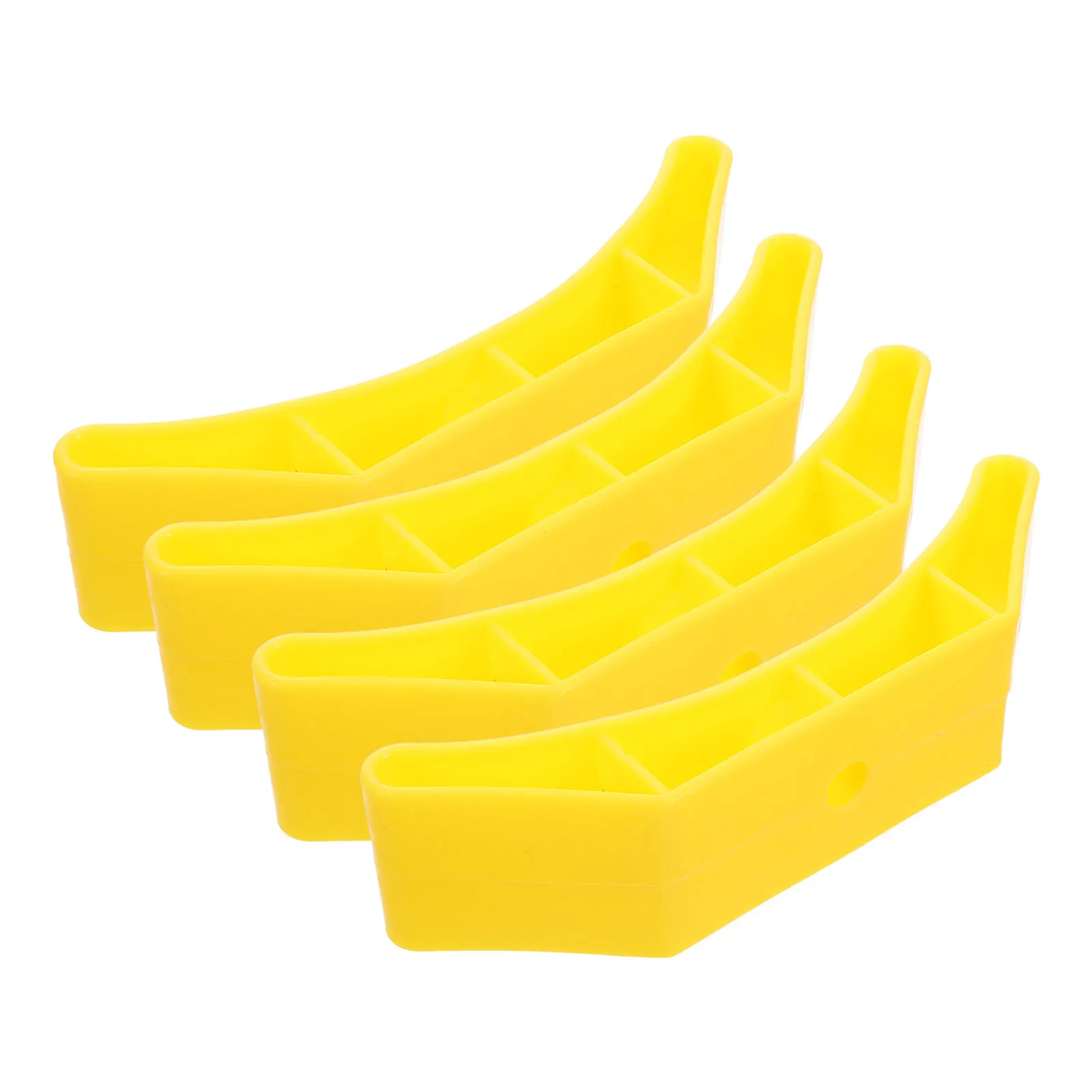 4Pcs Dumbbell Rack Hollow Rubber Portable Compact Weight Storage Stand Sports Gear Organizer Compact Weight Holder