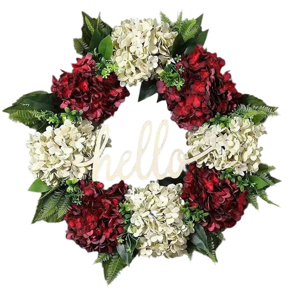 

Home D cor Wreath Artificial Wreath Elegant Style Addition Lifelike Aesthetic Decoration For Front Door Orange
