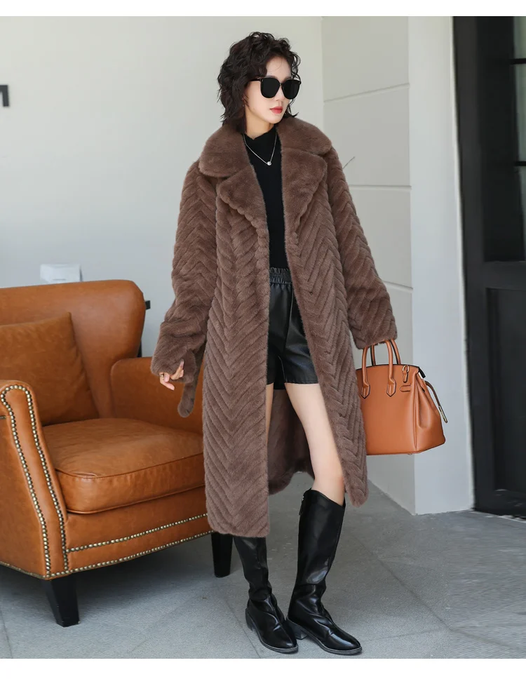 

Women Autumn Winter Lamb Wool Faux Fur Thick Plush Warm Cardigan Coat Female Oversized Long Sleeve Turn-down Collar Outerwear