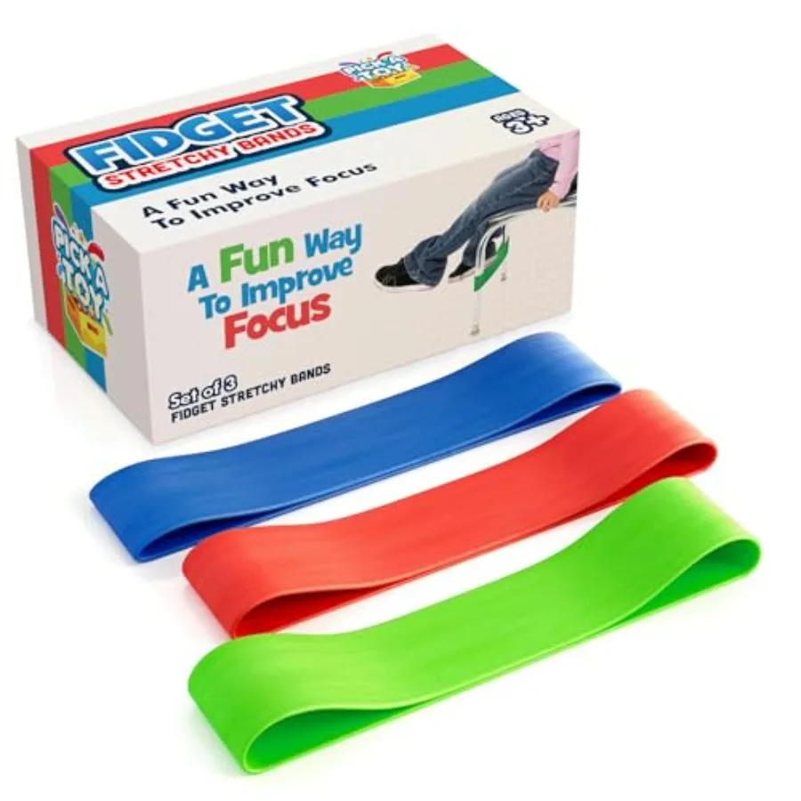 

Chair Bands For With Fidgety Feet 3 Pack Fidget Chair and Desk Band Stretchy Bands for Your Feet For with ADHD ADD SPD Autism