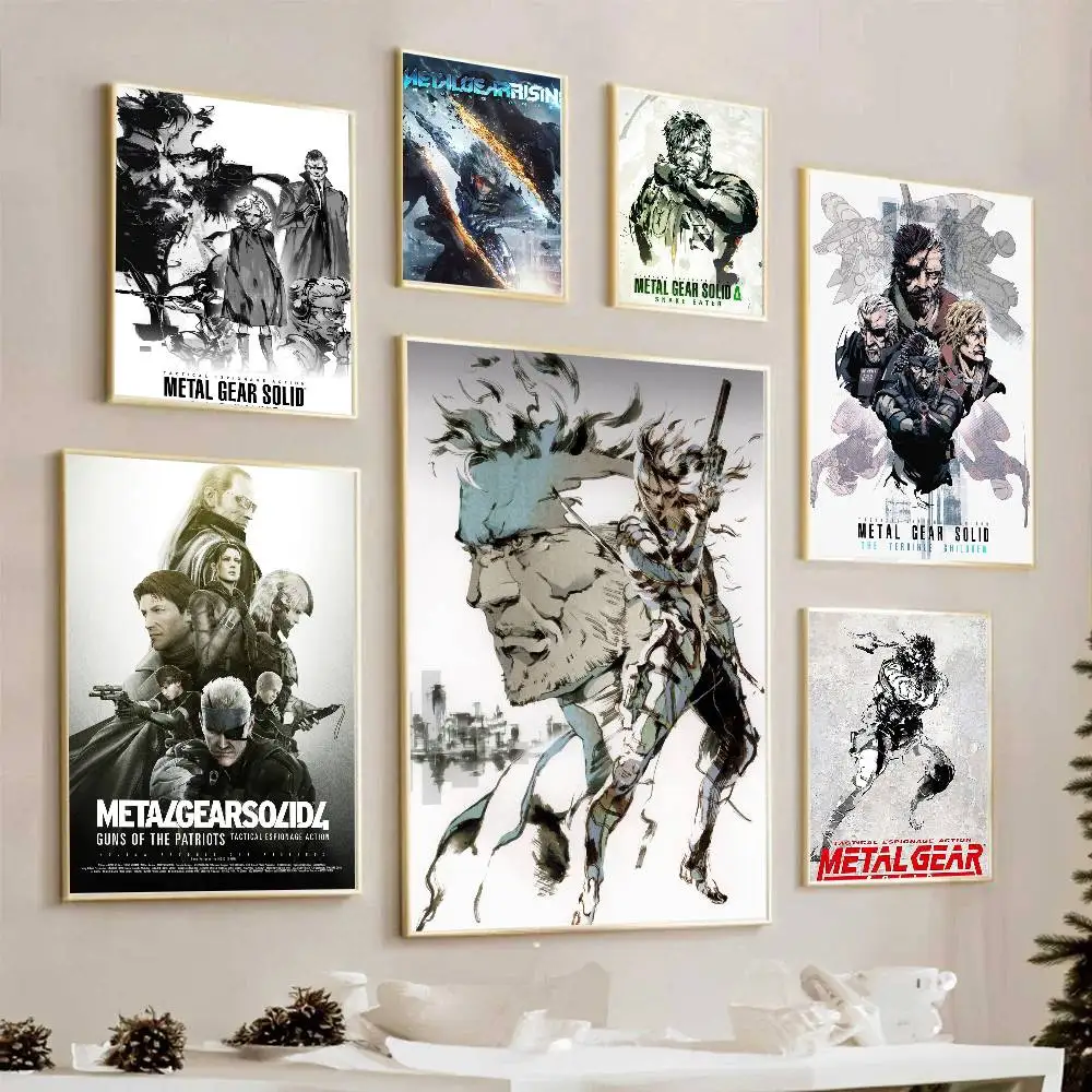 Pósteres de películas clásicas de Metal Gear Solid-MT de Handsome Man Game, póster de calidad HD, pintura artística para pared, decoración nórdica para el hogar