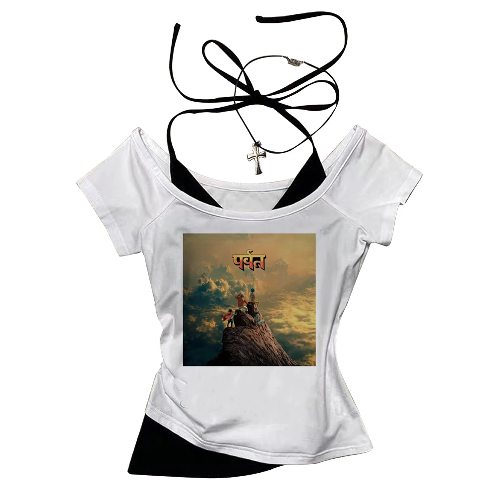Gorillaz cropped top female alternative  funny emo clearance sales goth top tees streetwear japanese alternative  party meme