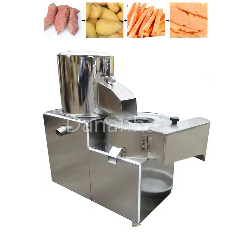 

Fully Automatic Potato Cleaning And Peeling Machine, Taro And Potato Slicing Machine