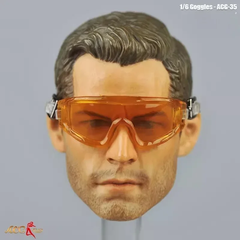 Gafas de sol a escala 1/6 para motocicleta, lentes de arena para 12 pulgadas, modelo de soldado masculino, accesorios para figuras de acción