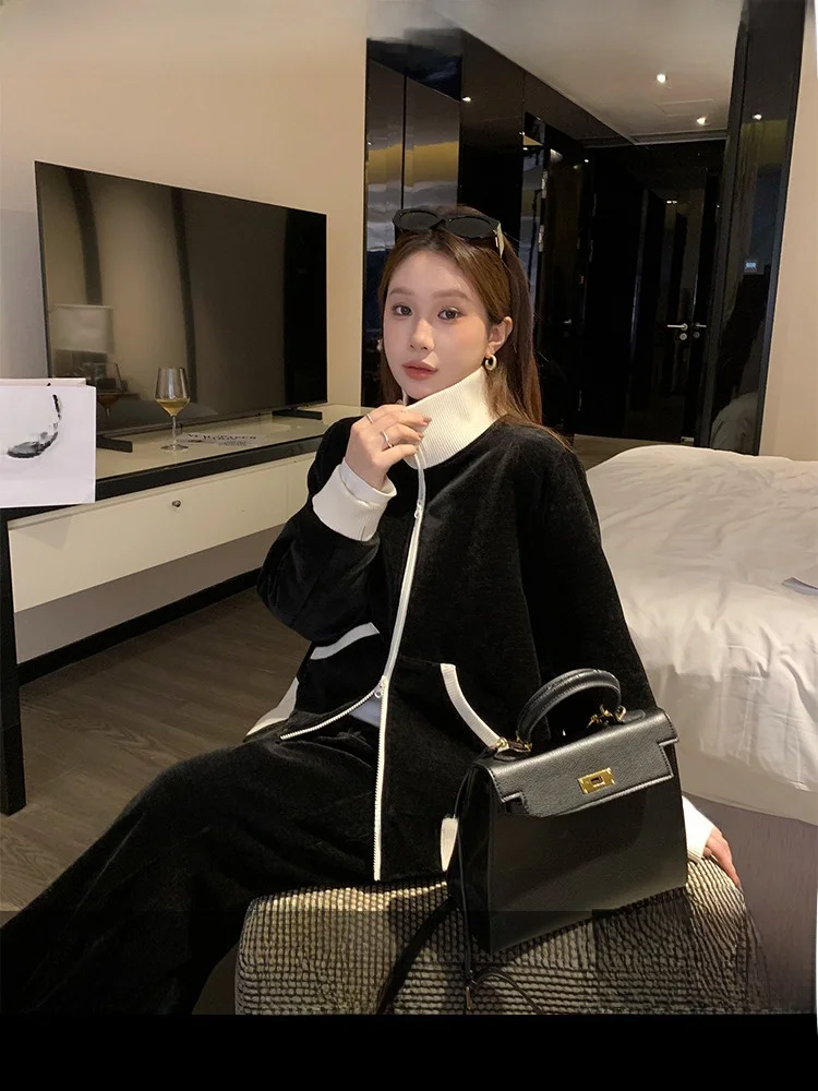 

Кардиган женский свободного кроя Anan Bla Label, корейский стиль, осенне-зимняя коллекция, открытый фасон, модный