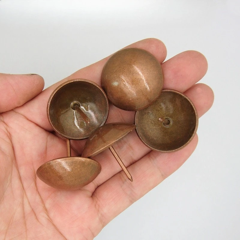 3cm Antique Copper Chrysanthemum Upholstery Nails for Sofa Door Decoration Hardware
