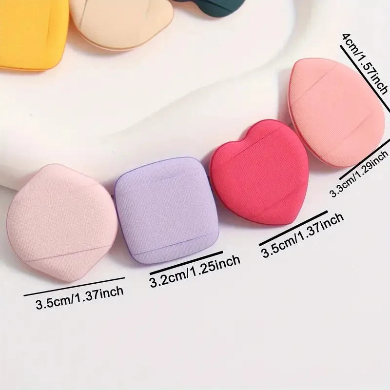 5/10/20/50 قطعة من إسفنجات مكياج الأصابع خالية من اللاتكس - نفث مزج متعدد الطبقات لكريم الأساس/كريم BB/كونسيلر |   الاستخدام الرطب والجاف