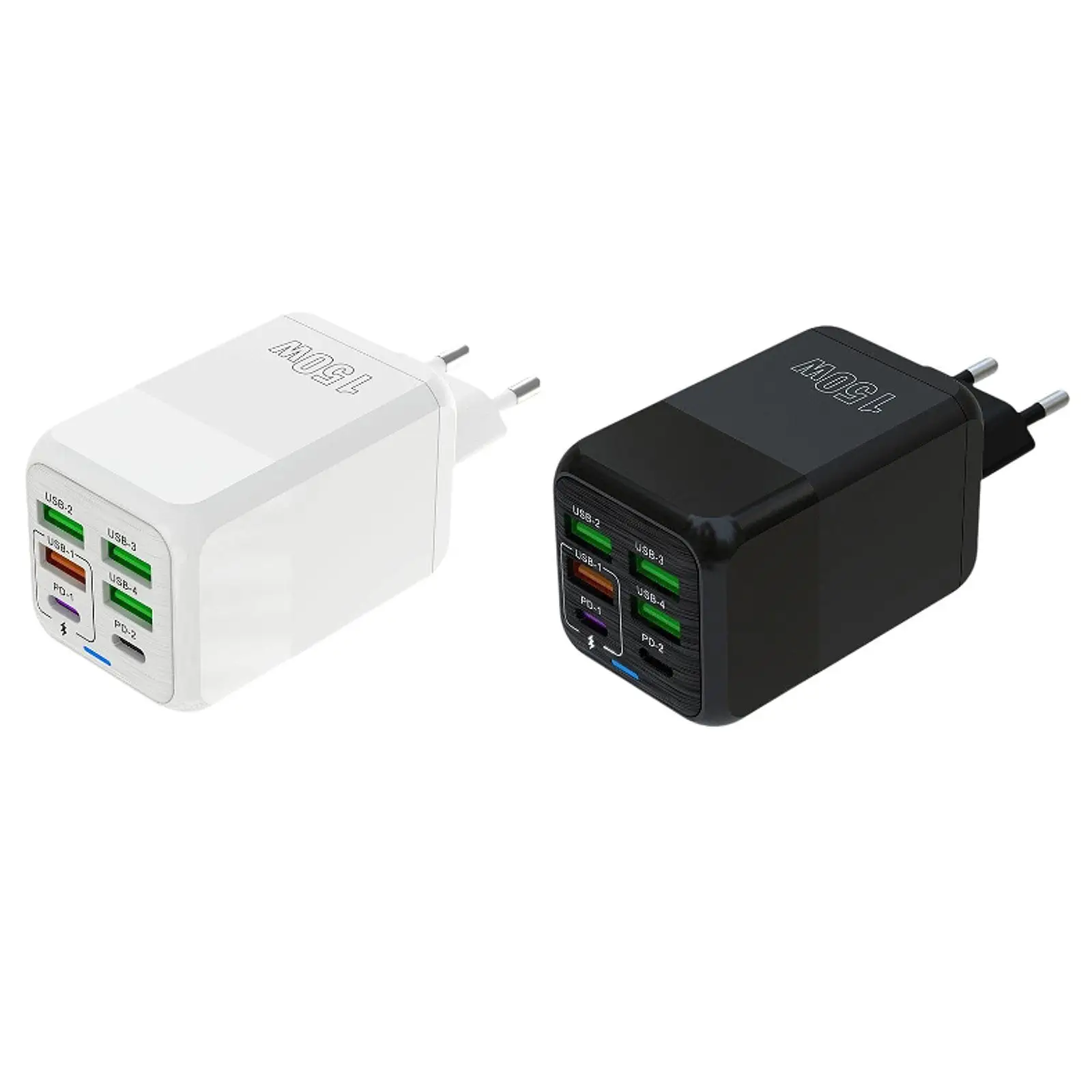 كتلة شحن USB C للهاتف، قابس شحن محمول بقدرة 150 وات مع محول شاحن USB سريع الشحن لأجهزة متعددة للسفر