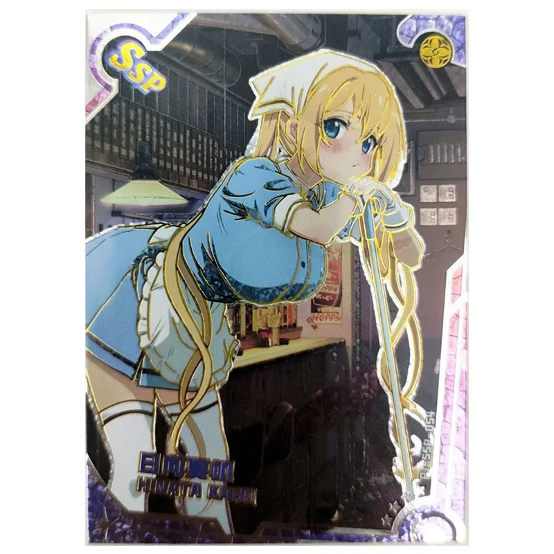 Anime Goddess Story Rare SSP Reflections Flash Cards Kazami Yuka Belfast albedo Toys for boys Collectible Cards Birthday Gifts