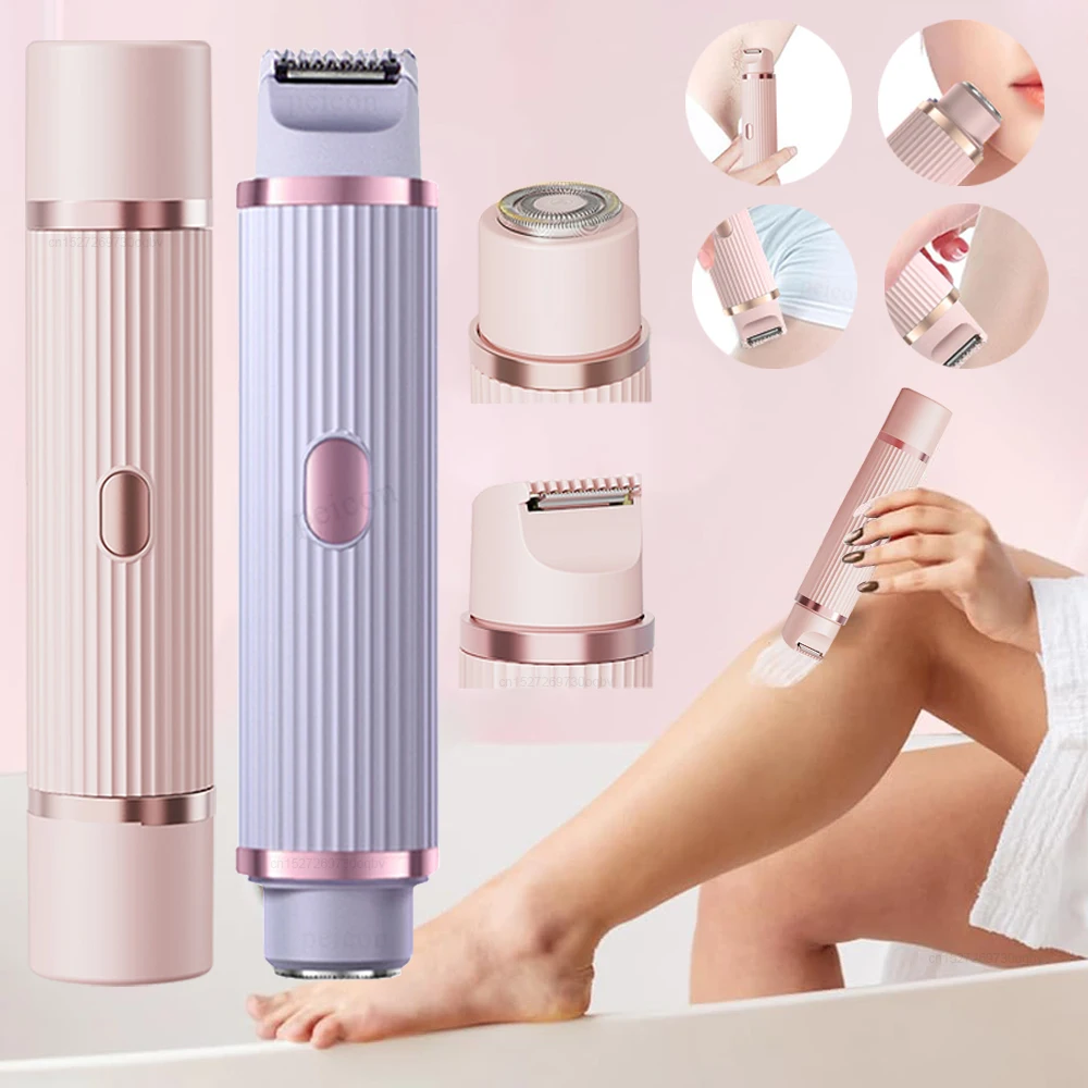 Electric Razor for Women Female Razor Bikini Trimmer Body Epilator for Bikini Private Area Leg Underarm Electric Hair Remover