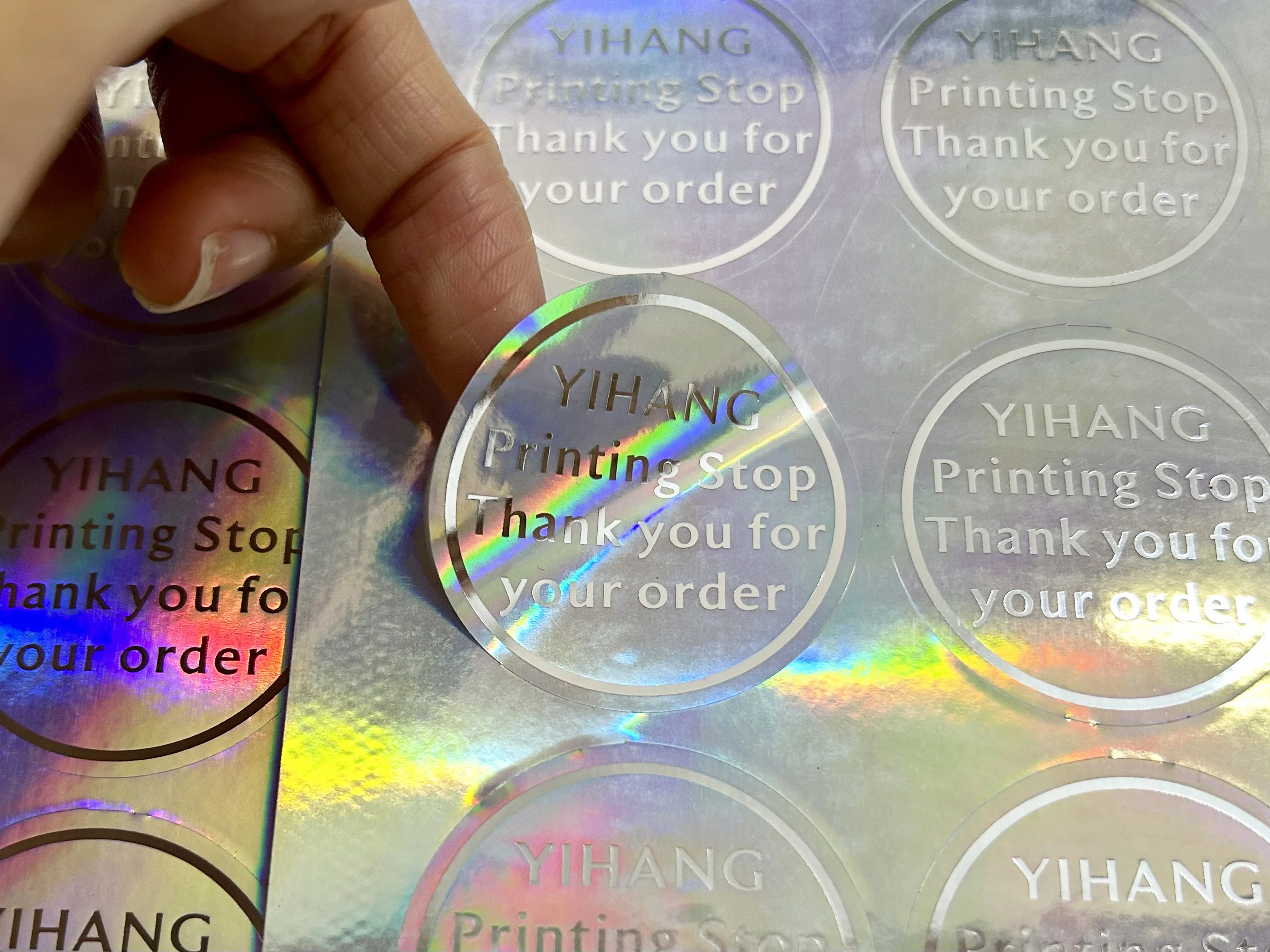 Laser reflective stickers, customized logo, various text, waterproof, can cut various graphics