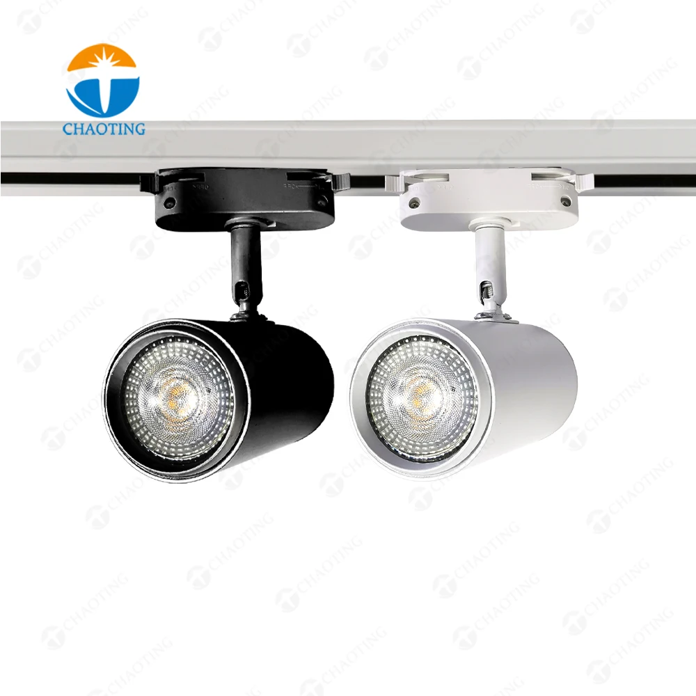 

2 3 4 Wire Rail Lighting Cast Aluminum 3000K 4000K 6500K GU10 Spot Lamp Adjustable Mr16 LED Track Lights For Clothing Shop