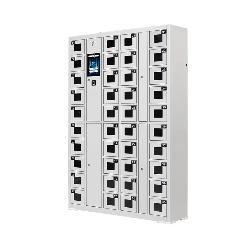 Smartphone cabinet Meeting room storage Mobile phone locker facial recognition fingerprint multi-grid Smartphone charging