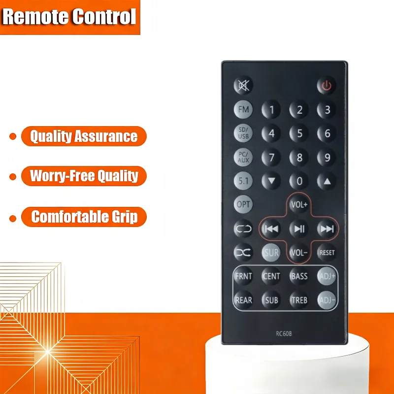 

KL spotgoods RC60B Replace Remote Control Compatible with Edifier Sound Bar System