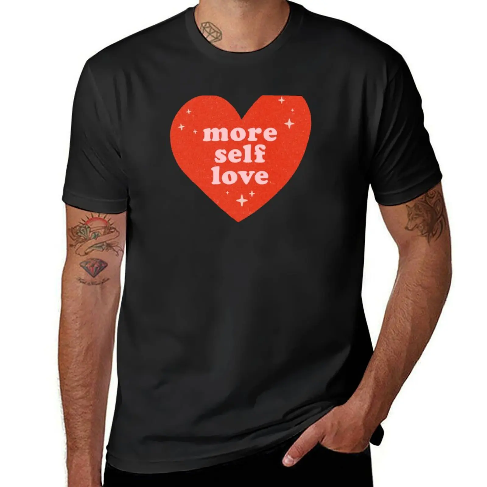 

More Self Love {Pretty in Pink & Retro Red) T-Shirt man t shirt Man t-shirt man clothes plus size men clothing