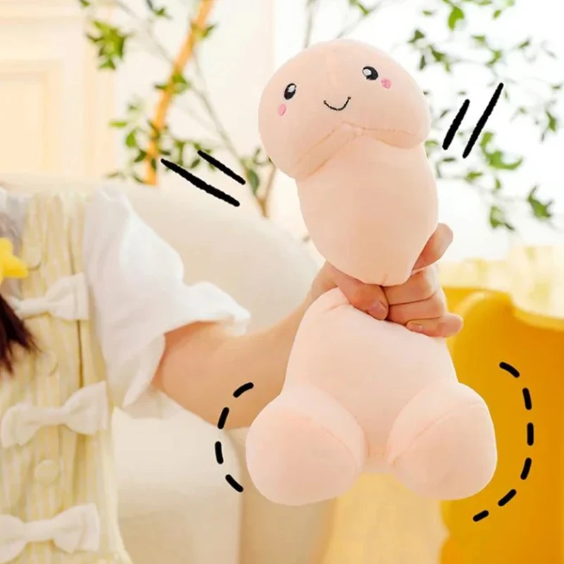 Trick Penis Simulation Plush Toys Boys Dick Plushie Real-life Penis Hug Pillow Stuffed Sexy Interesting Gifts For Girlfriend