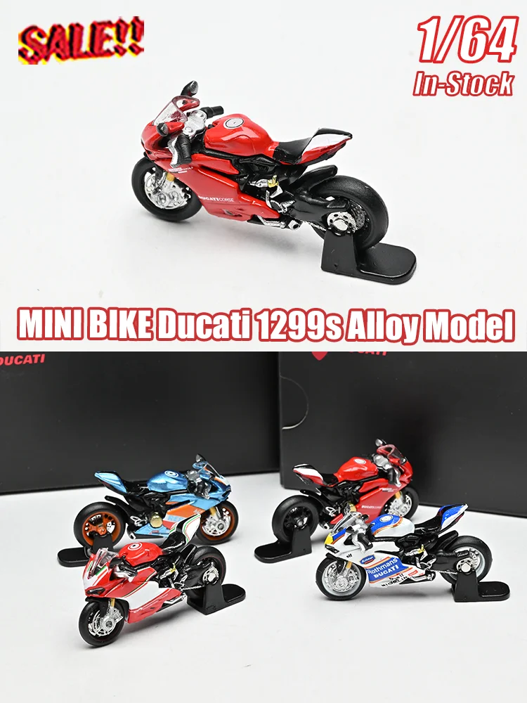 AliExpress Maisto New Mini Bike 1:64 Ducati 1299s Ducati 1299s Simulation Alloy Miniature Die-Cast Motorcycle Model Custom Children'S Toy Ornament