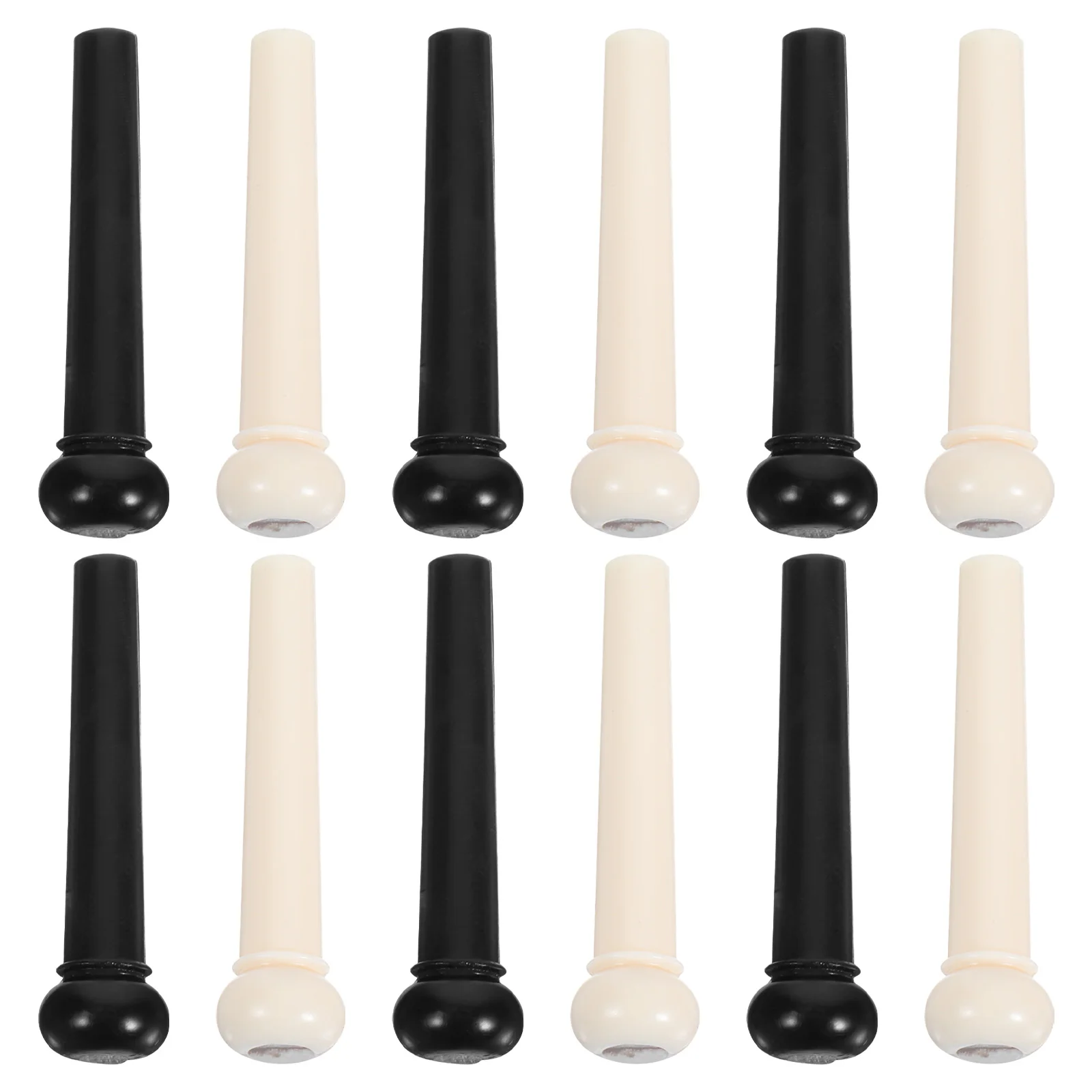 

12pcs Acoustic Bridge Pins Secure Fit Durable Plastic Replacement Pegs For Tuning Guitar String Pins Practical Guitar