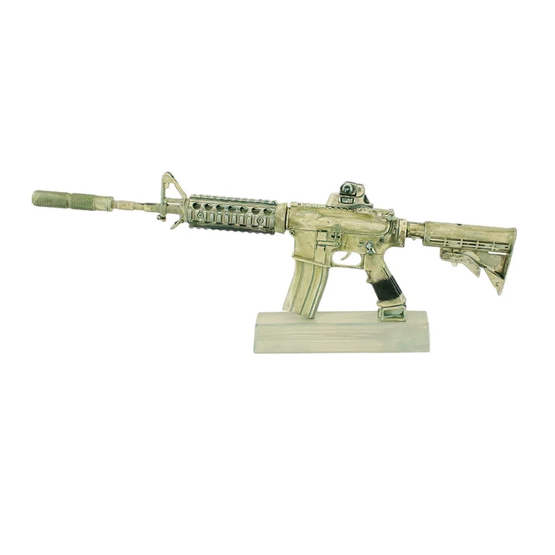 1: 3 Detachable Gun Model AR15 Ghost 19 Alloy Pendant Collection Toy Cannot Launch