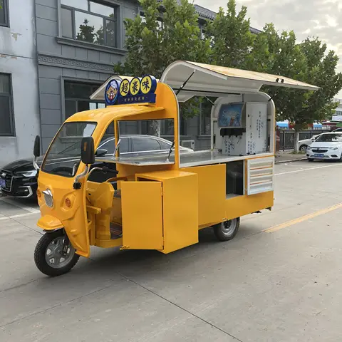 패스트푸드 트럭 이동식 바베큐 스모커 간이매점 푸드 트레일러 밴 이동식 미니 아이스크림 푸드 카트 판매