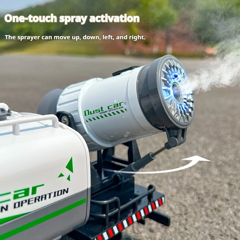 Remote Control Spray Dust Suppression Truck Large Size Electric Urban Sanitation Engineering Vehicle  Water Mist Cleaning Car