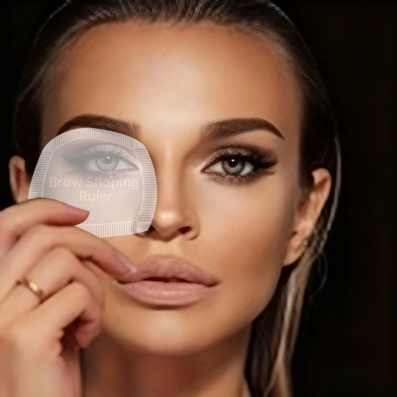 1 STÜCK Brow Mapping Lineal Augenbrauenformungslineal 1 Minute Schnelles Zeichnungsdesign Brow Easy Tool Microblading Permanent Mekup Schablonen