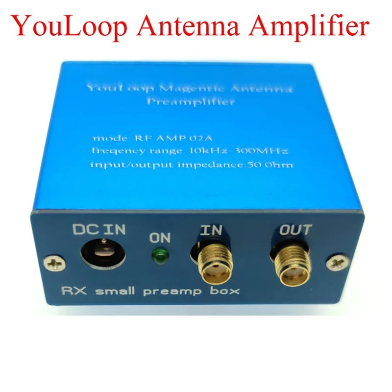 เสาอากาศแม่เหล็กเครื่องขยายเสียงแบบพกพา LOOP เสาอากาศเครื่องขยายเสียง 10KHz ถึง 300MHz Low Loss Broadband สําหรับ HF และ VHF