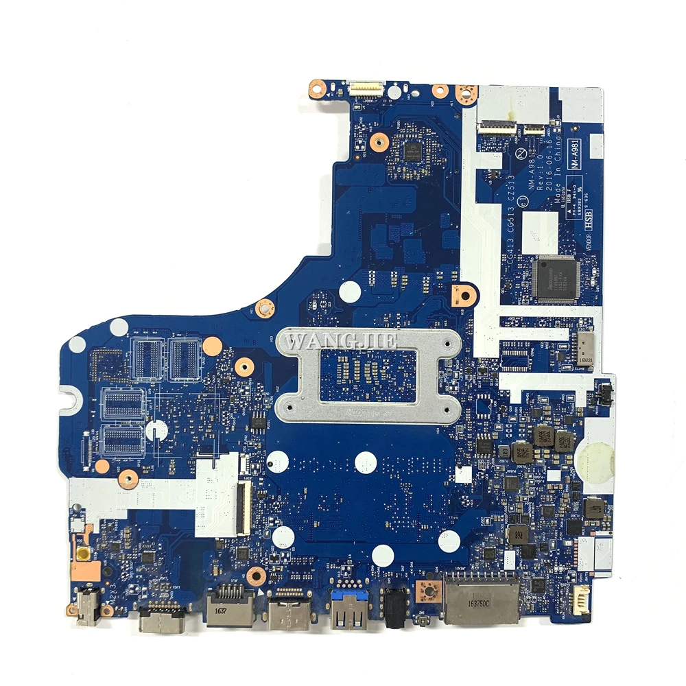 For Lenovo Ideapad 510-15IKB Laptop Motherboard SR2ZV I7-7500U GPU GTX940 2G RAM:4G NM-A981 FRU:5B20M31158 100% Working