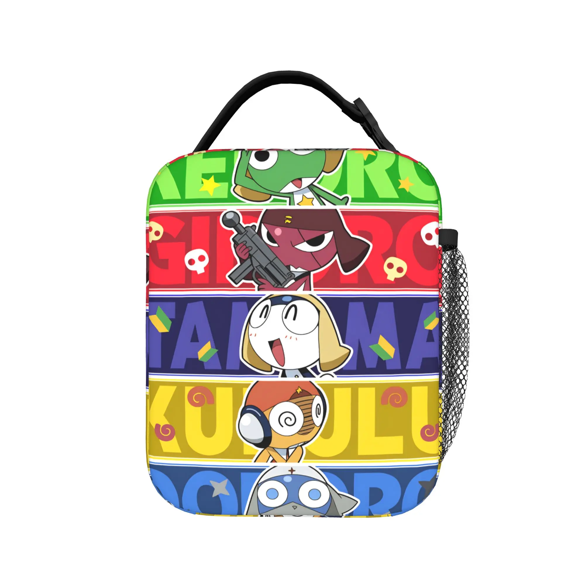 

Сумка для обеда Keroros Gunsous Frog для женщин, индивидуальная сумка для обеда, повседневная офисная сумка-холодильник, портативная водонепроницаемая термосумка, сумки-тоут