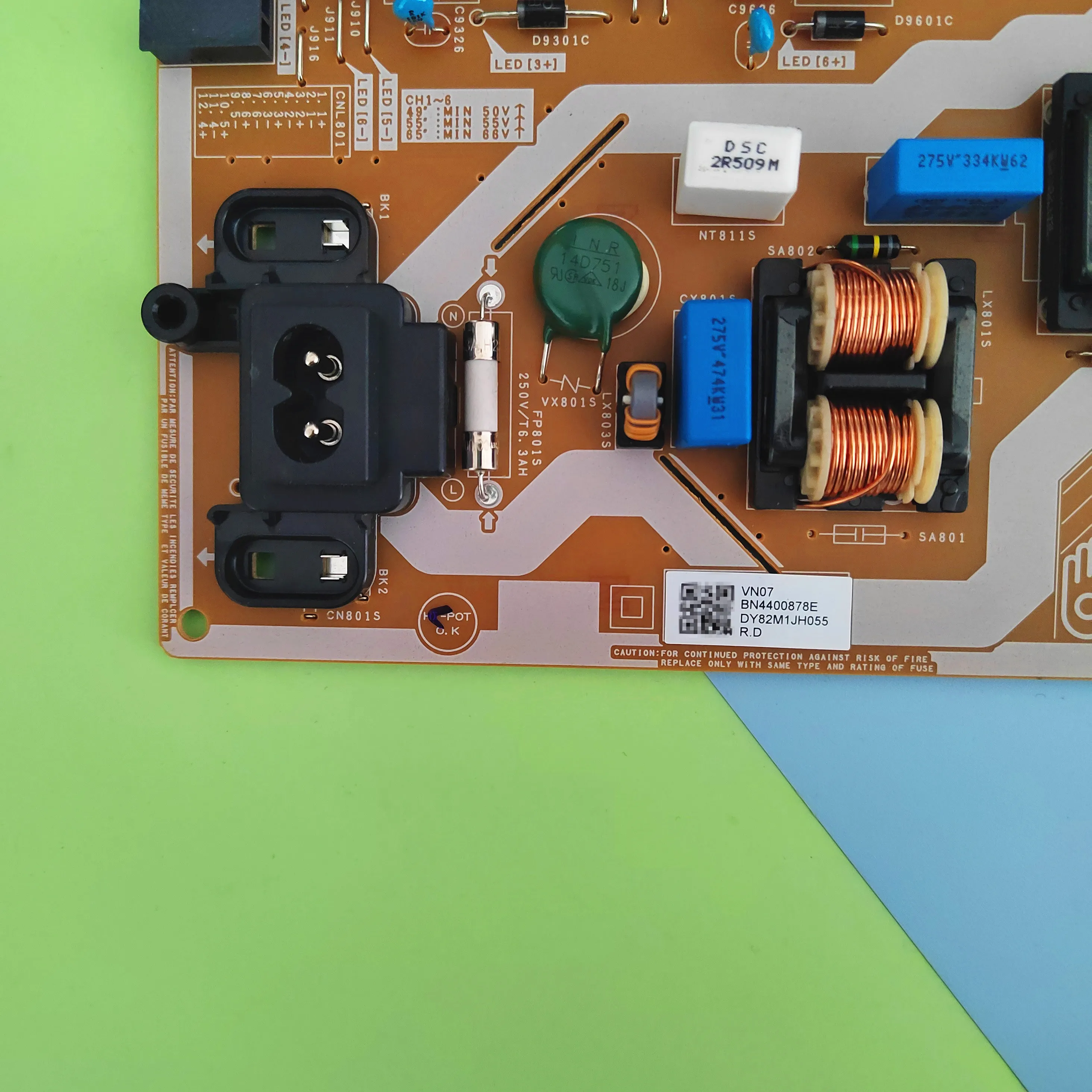 Nowy BN44-00878E BN4400878E L65E7NR-NSM płyta zasilająca 65-calowy UE65NU8000 QN65Q6FNAFXZA UN65NU8000FXZA UE65NU7020T TV