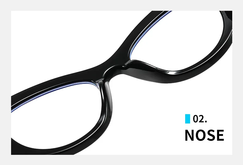 Personalized Cat-Eye Large Frame Anti-Blue Light Glasses New Light Luxury Casual Glasses Frame Fashionable Women's Glasses Frame