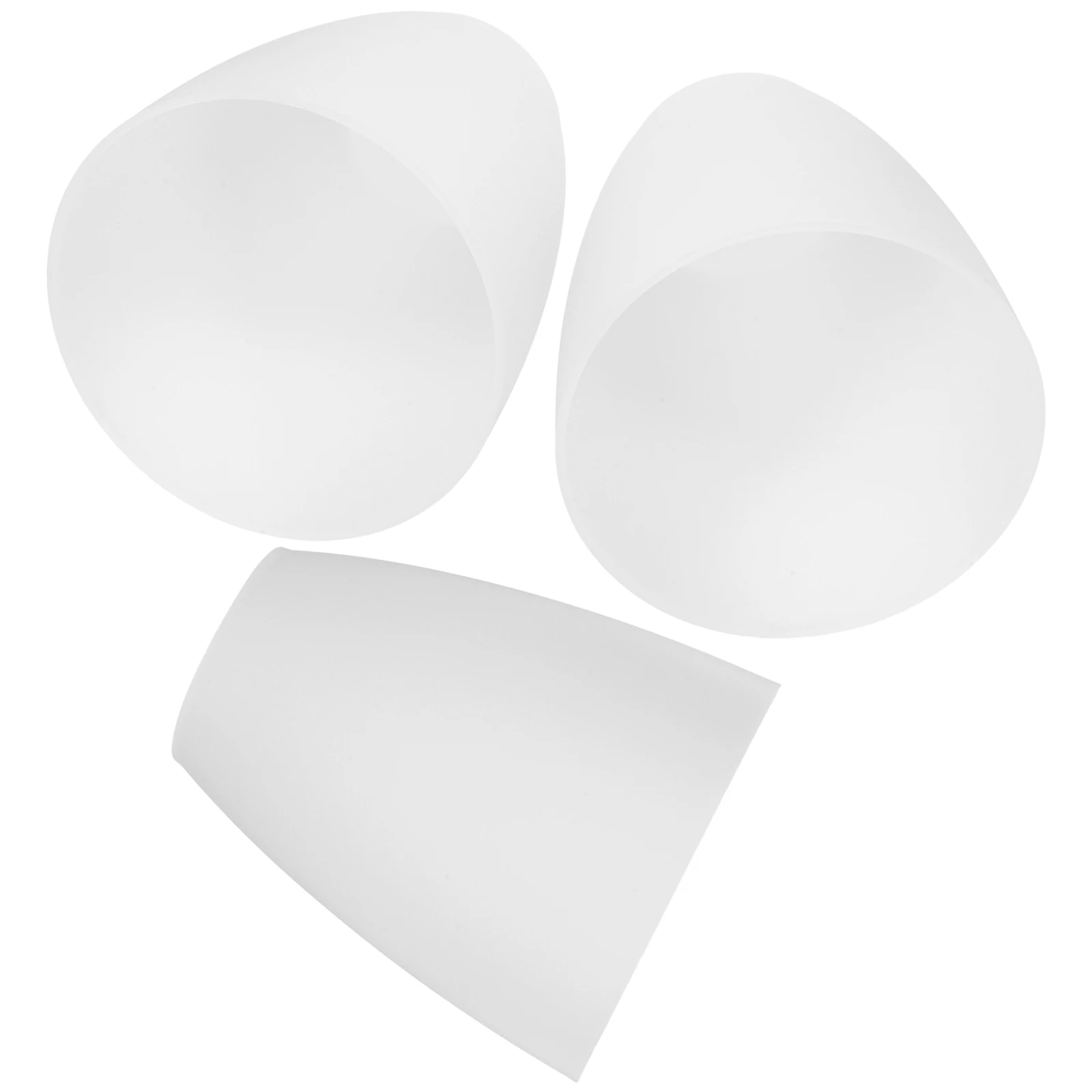 

3pcs White Round E14 Plastic Lamp Shade Replacement Unbreakable Light Cover For Floor Lamp Living Room Bedroom Study Decorative