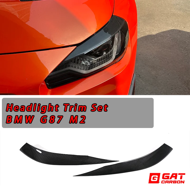 Headlight Eyebrow Trim For BMW G87 M2 Front Head Light Lamp Cover Brow Headlamp Eyelid Sticker